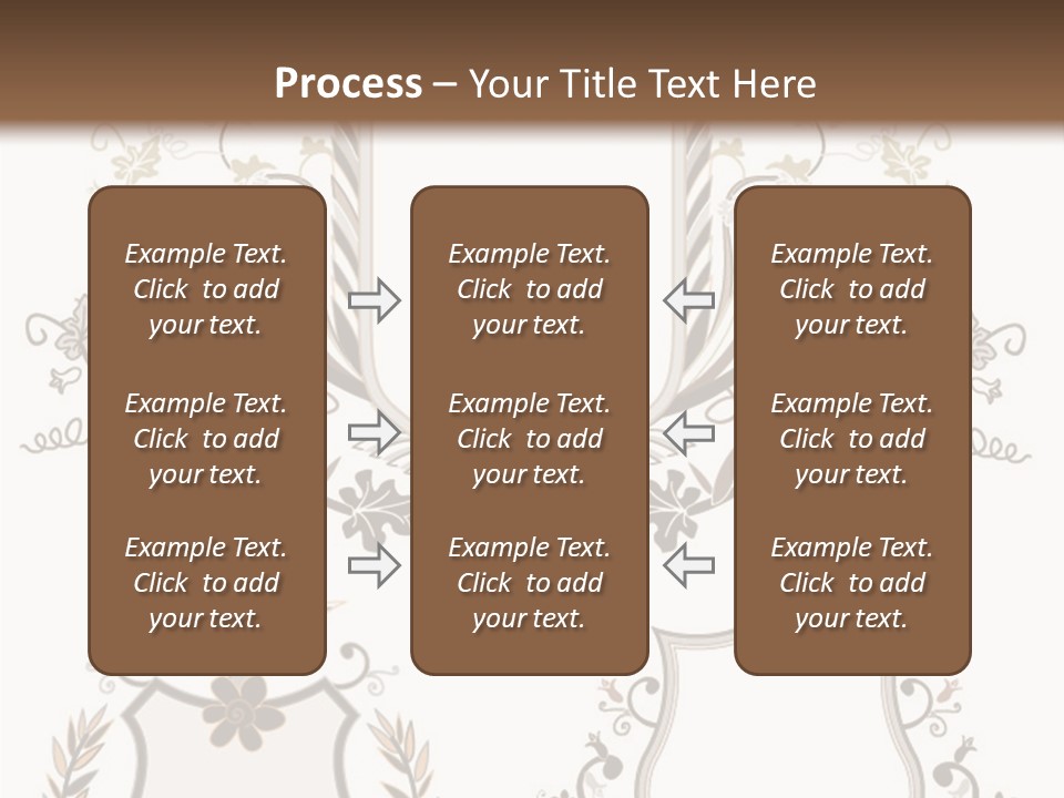 Illustration Gothic Foliage PowerPoint Template