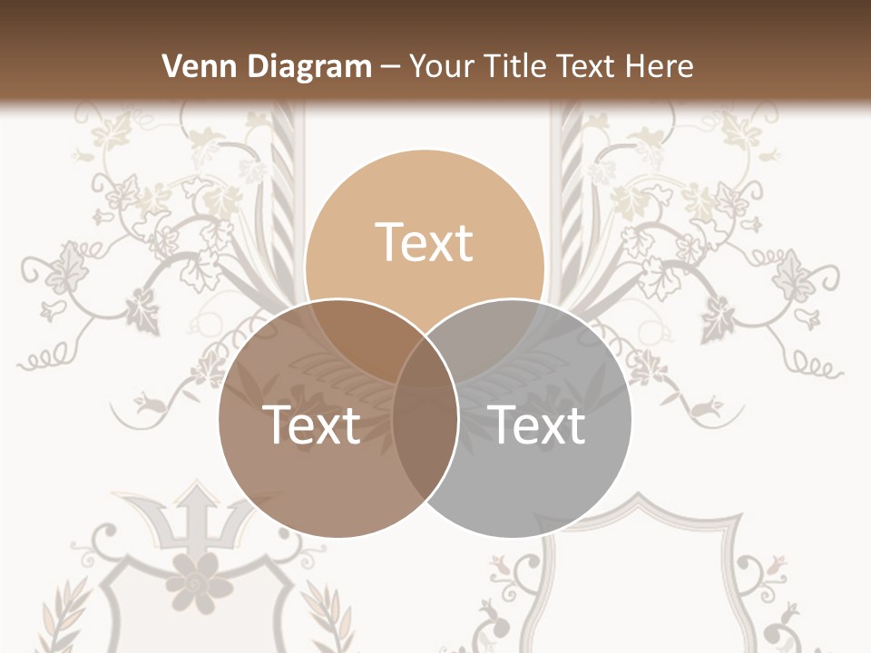 Illustration Gothic Foliage PowerPoint Template