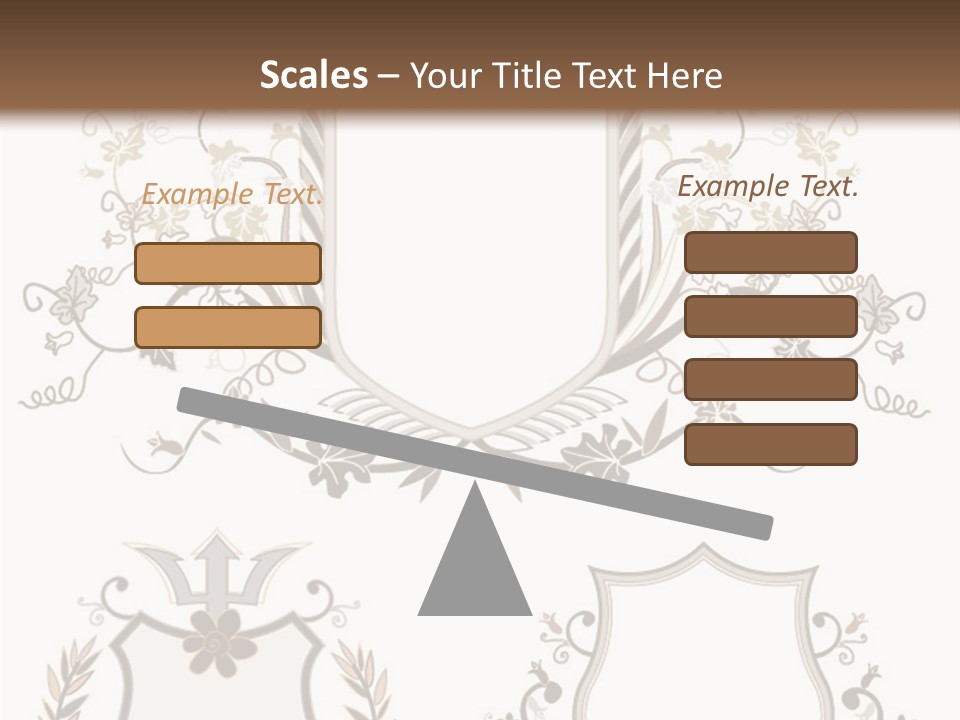 Illustration Gothic Foliage PowerPoint Template