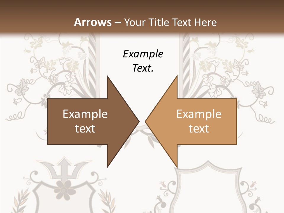 Illustration Gothic Foliage PowerPoint Template