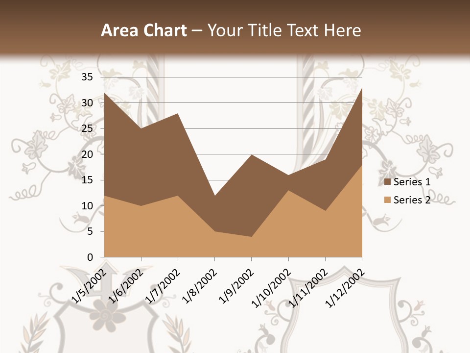 Illustration Gothic Foliage PowerPoint Template