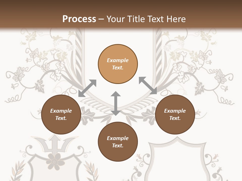 Illustration Gothic Foliage PowerPoint Template