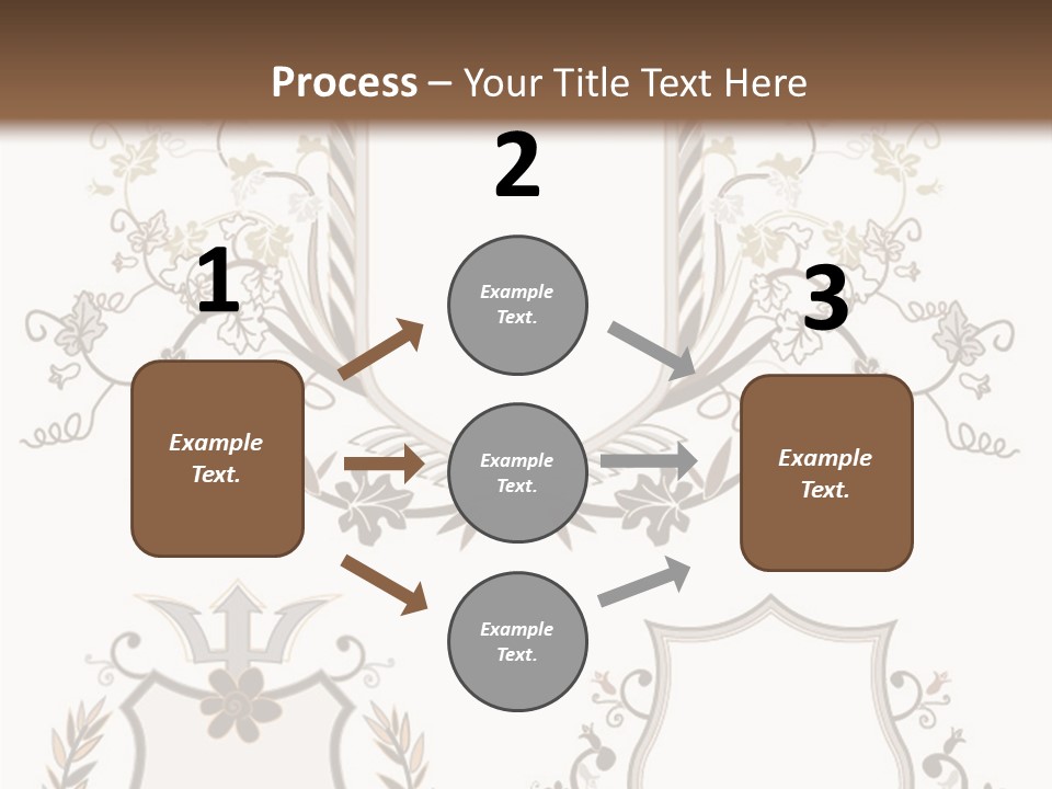 Illustration Gothic Foliage PowerPoint Template