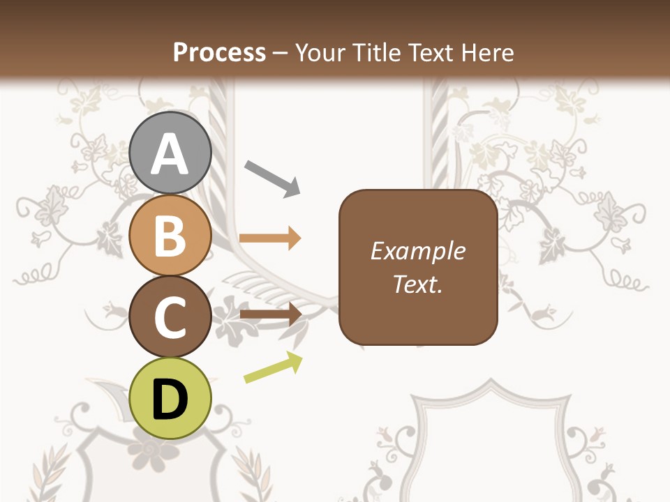 Illustration Gothic Foliage PowerPoint Template