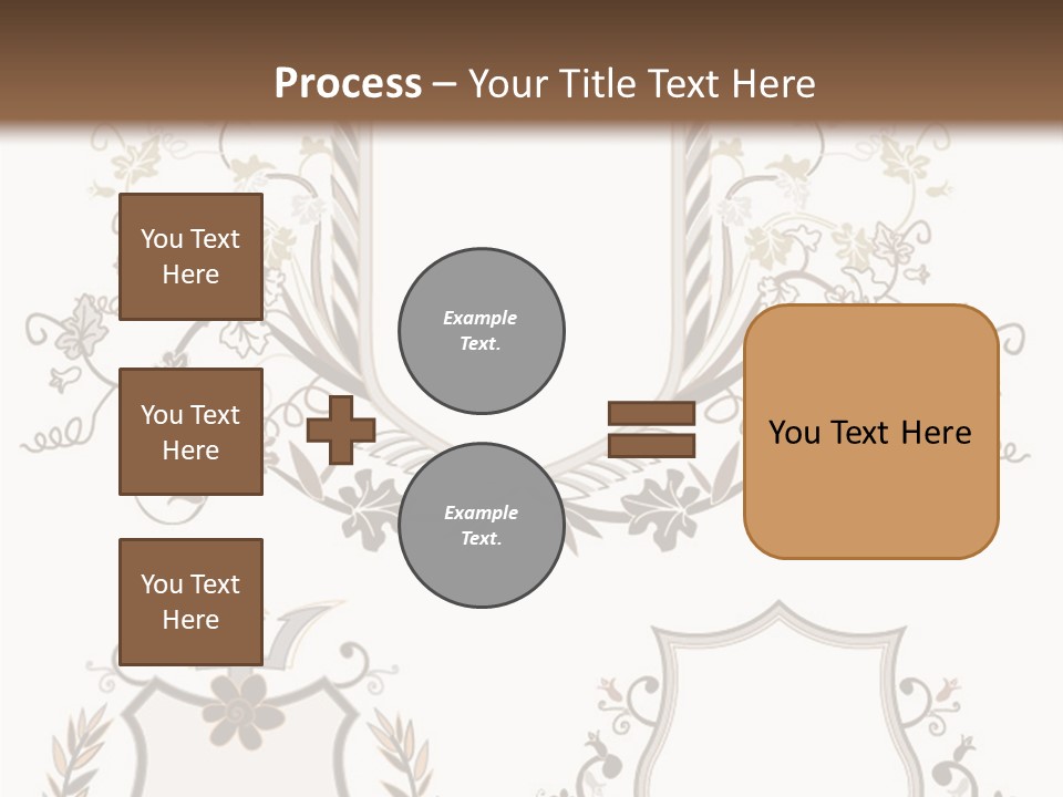 Illustration Gothic Foliage PowerPoint Template