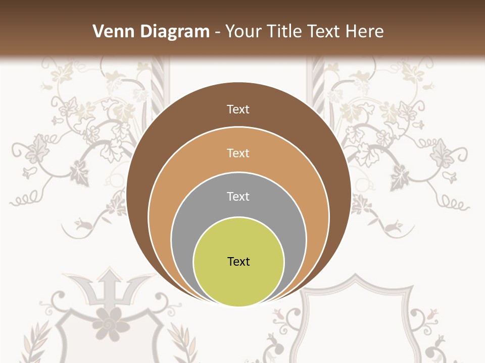 Illustration Gothic Foliage PowerPoint Template