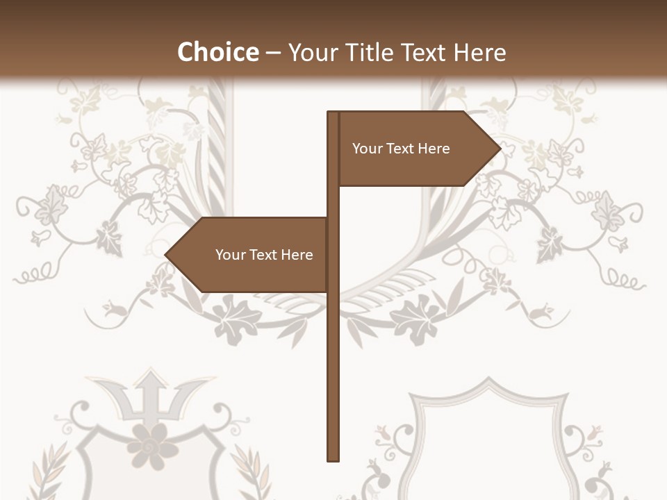 Illustration Gothic Foliage PowerPoint Template