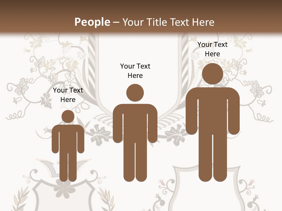 Illustration Gothic Foliage PowerPoint Template