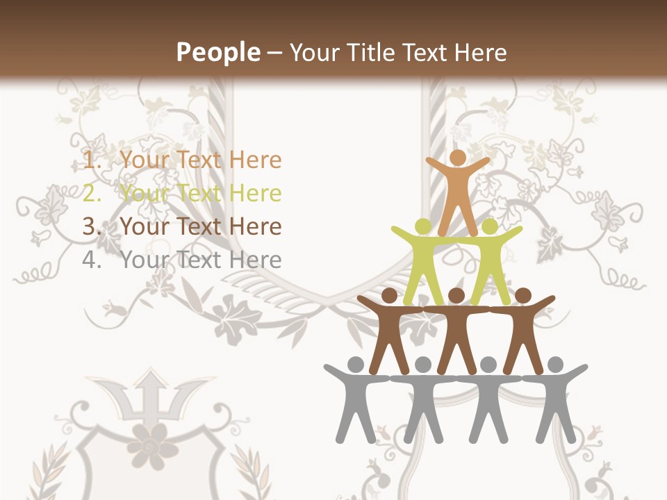 Illustration Gothic Foliage PowerPoint Template