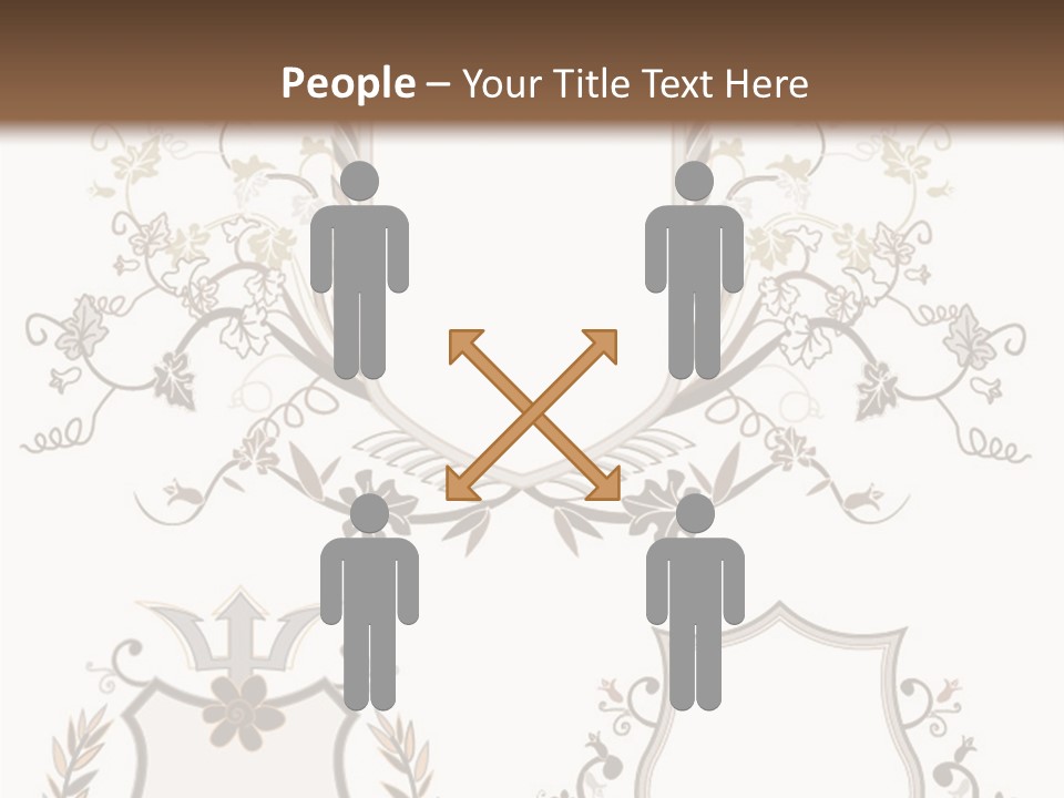 Illustration Gothic Foliage PowerPoint Template