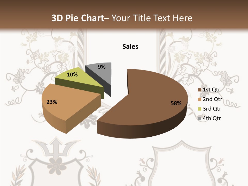 Illustration Gothic Foliage PowerPoint Template