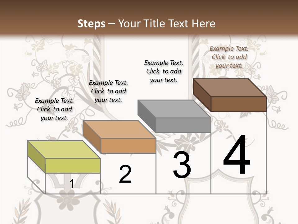 Illustration Gothic Foliage PowerPoint Template