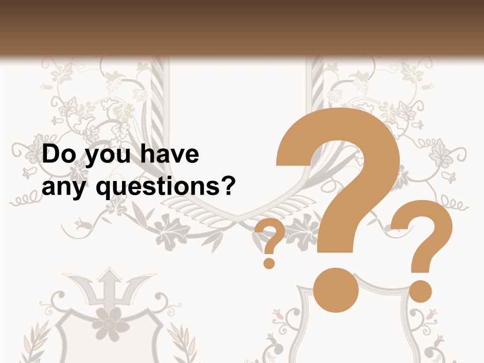 Illustration Gothic Foliage PowerPoint Template