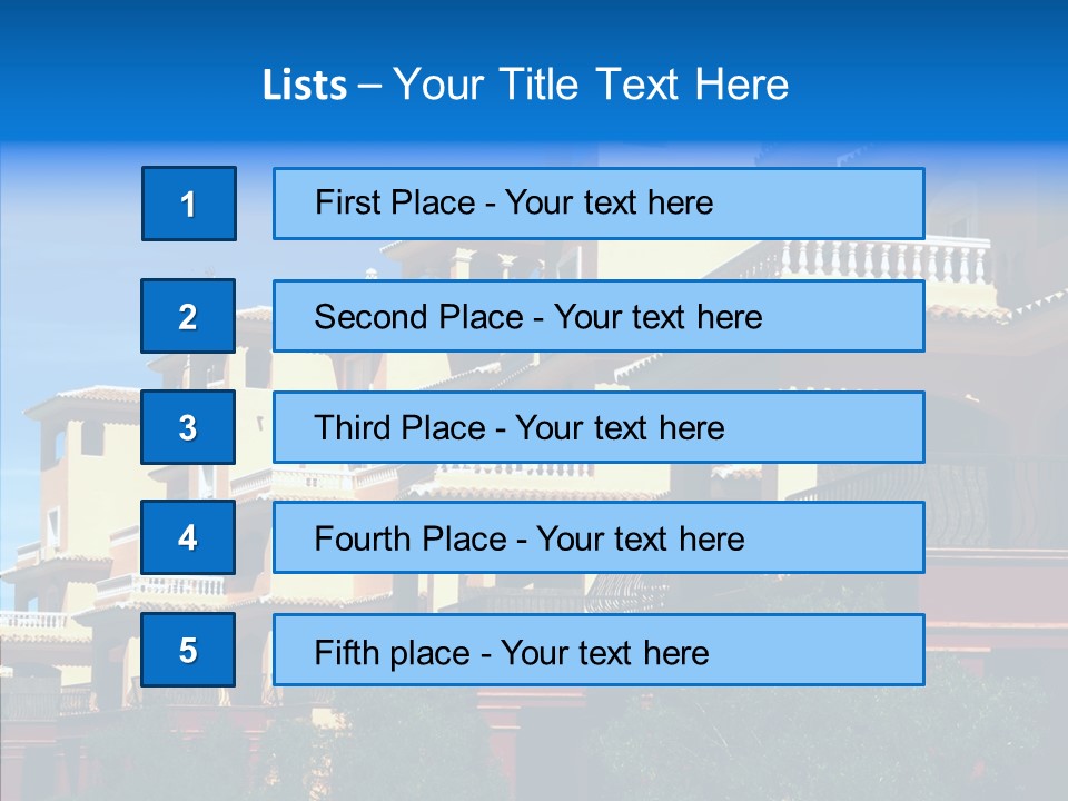 Real Estate Building Residence PowerPoint Template