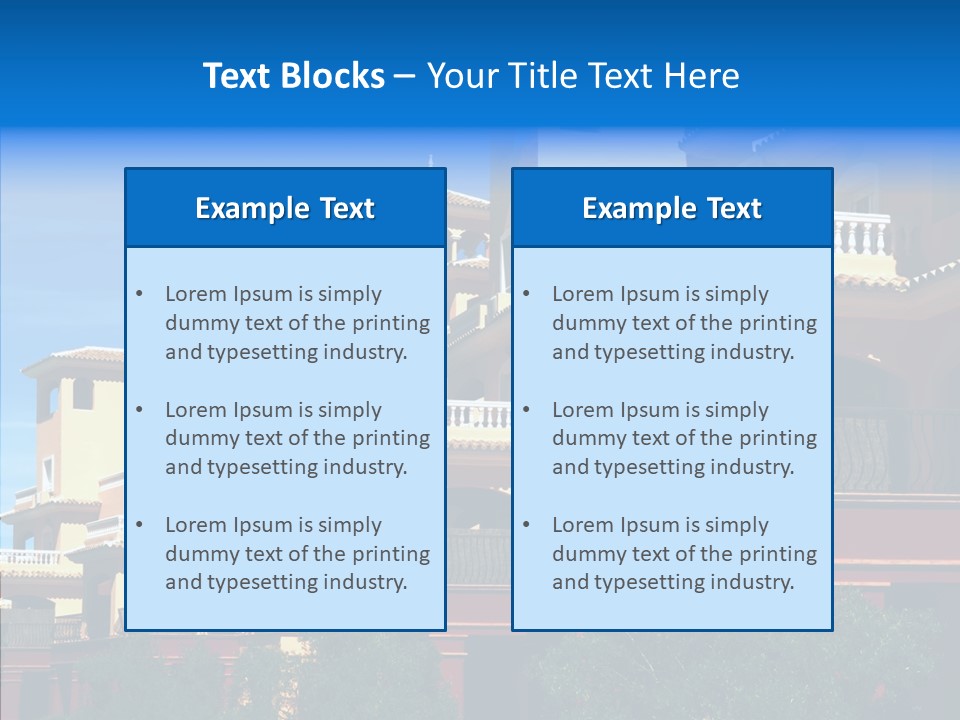 Real Estate Building Residence PowerPoint Template