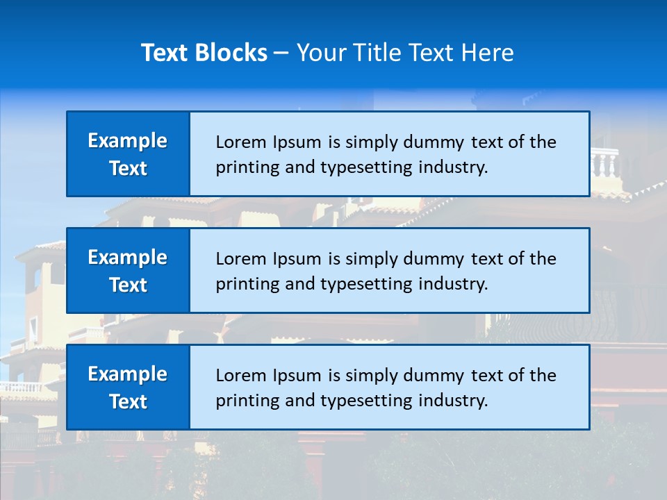 Real Estate Building Residence PowerPoint Template