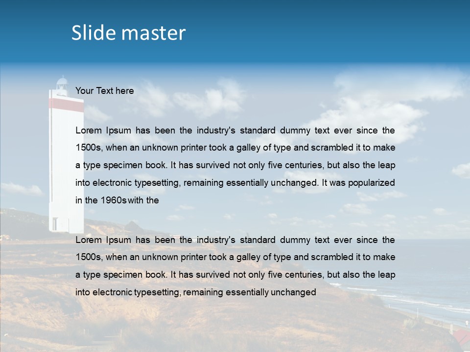 Rock Wave Travel PowerPoint Template