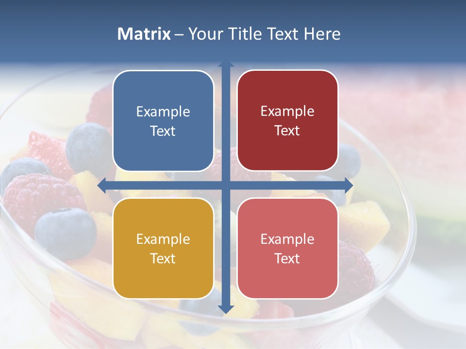 Vitality Snack Salad PowerPoint Template