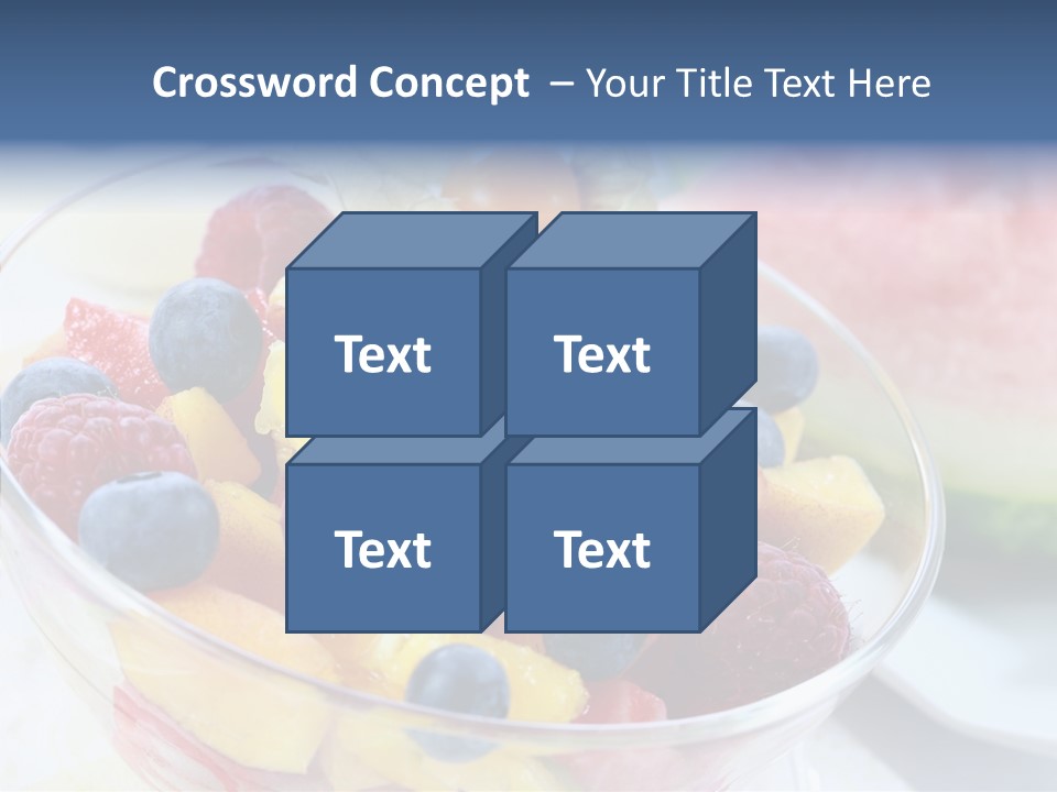 Vitality Snack Salad PowerPoint Template