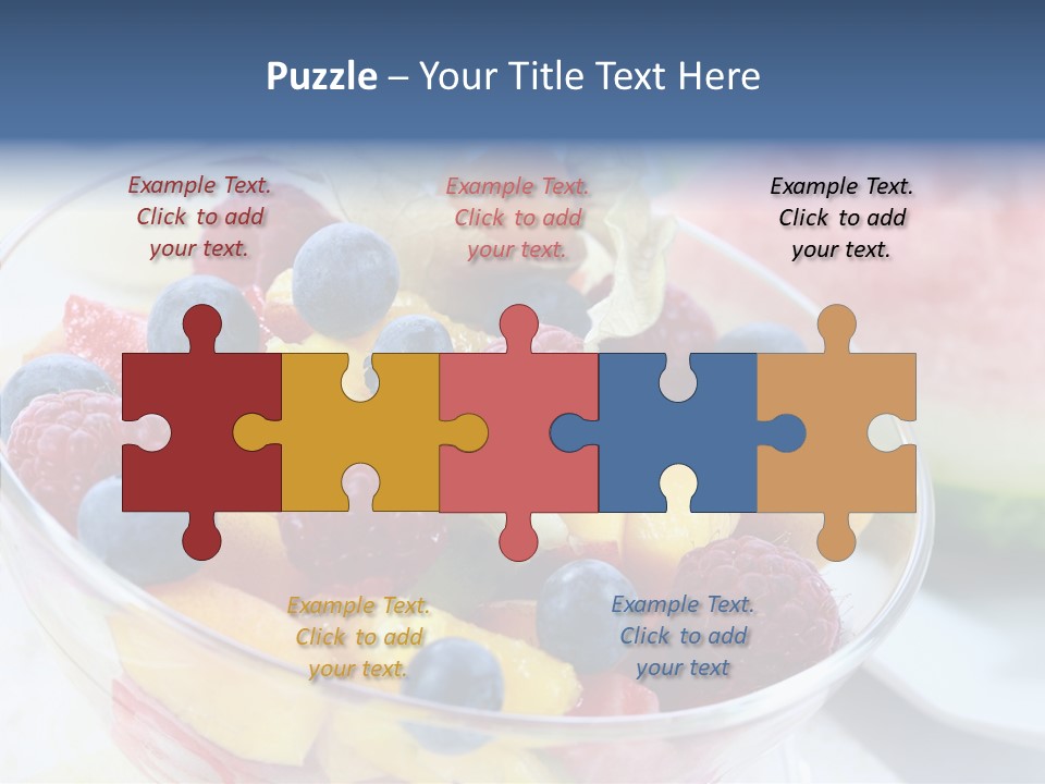 Vitality Snack Salad PowerPoint Template