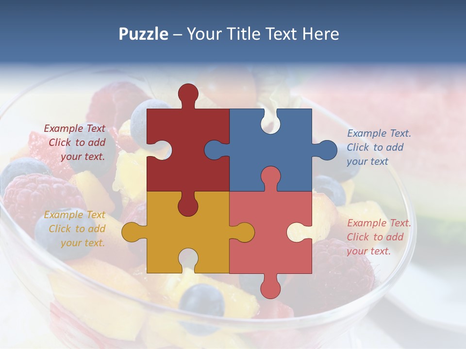 Vitality Snack Salad PowerPoint Template