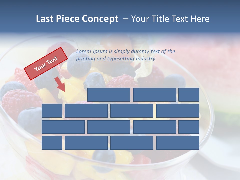Vitality Snack Salad PowerPoint Template