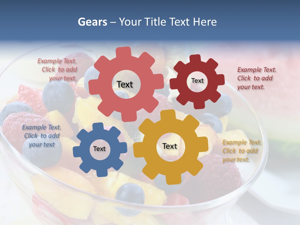 Vitality Snack Salad PowerPoint Template