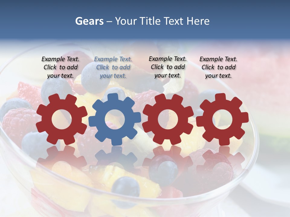 Vitality Snack Salad PowerPoint Template