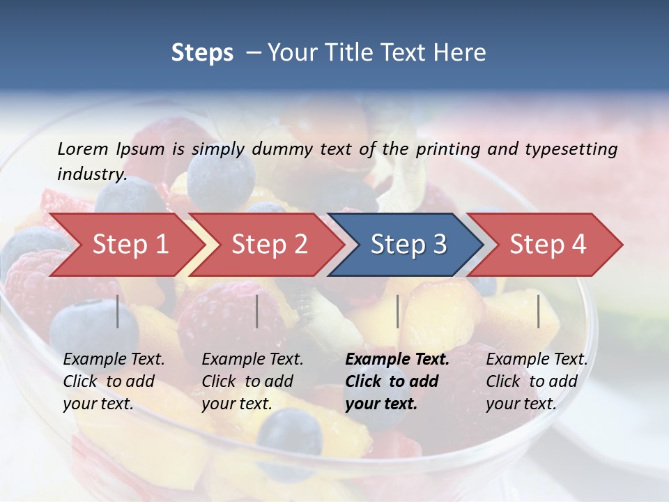 Vitality Snack Salad PowerPoint Template