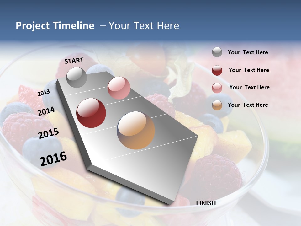 Vitality Snack Salad PowerPoint Template