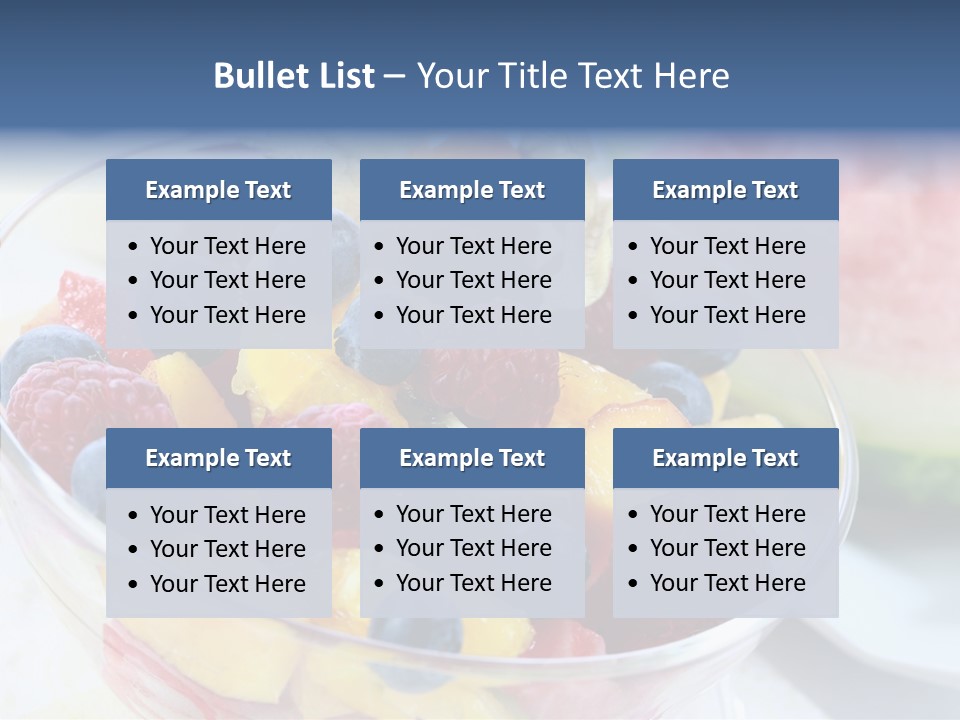 Vitality Snack Salad PowerPoint Template
