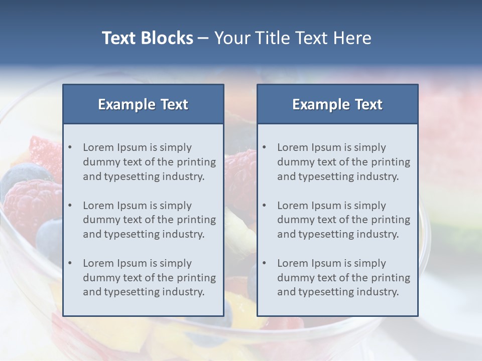 Vitality Snack Salad PowerPoint Template