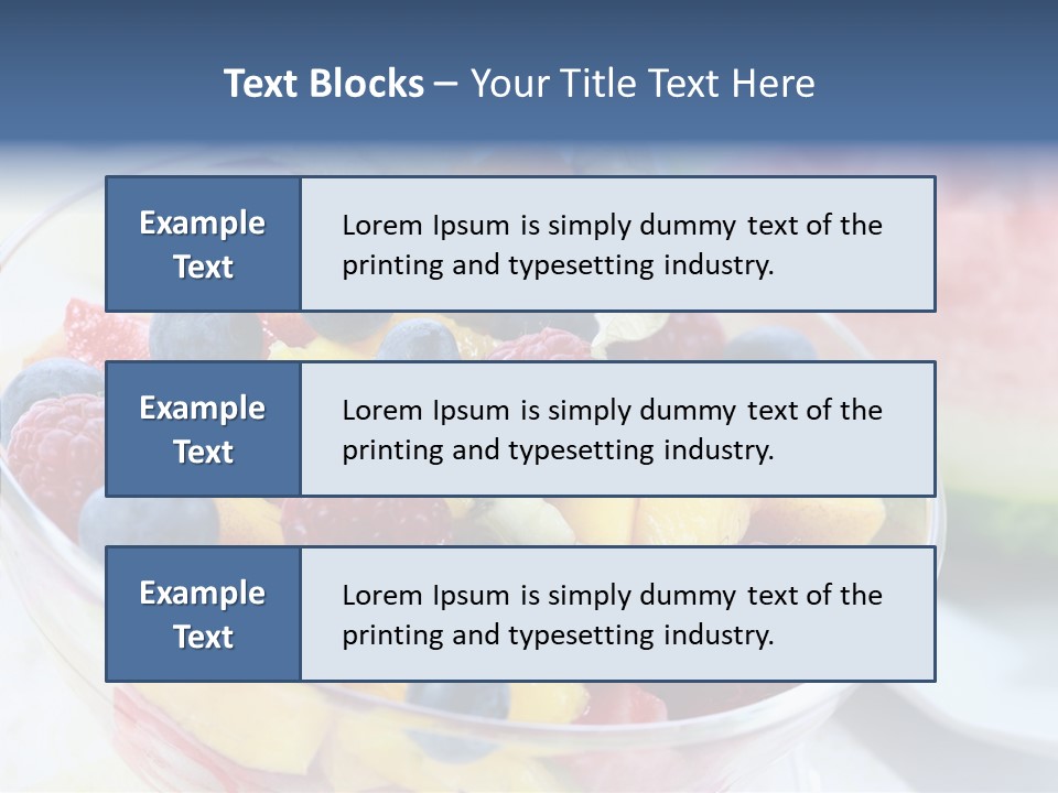Vitality Snack Salad PowerPoint Template