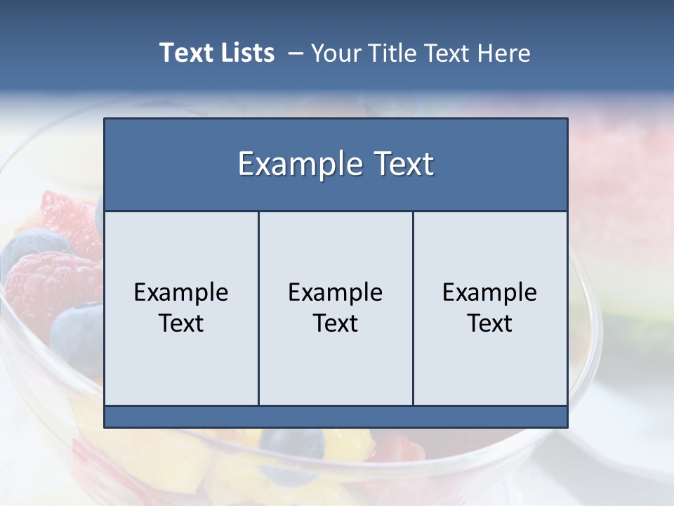 Vitality Snack Salad PowerPoint Template