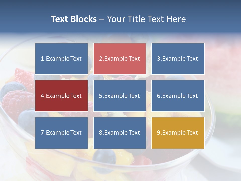 Vitality Snack Salad PowerPoint Template