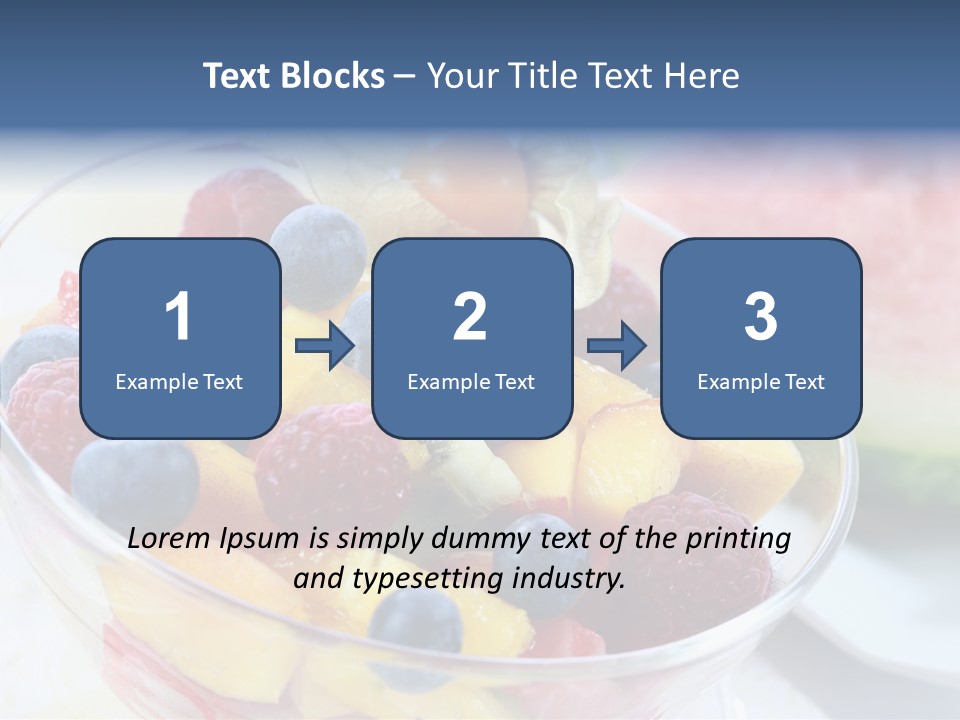 Vitality Snack Salad PowerPoint Template