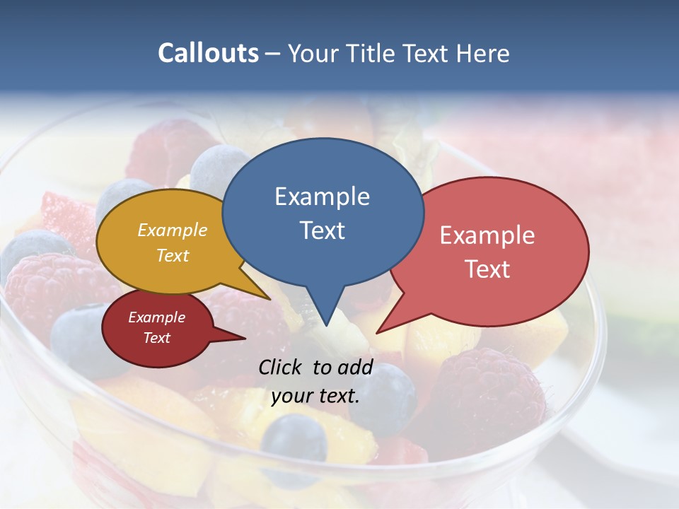 Vitality Snack Salad PowerPoint Template