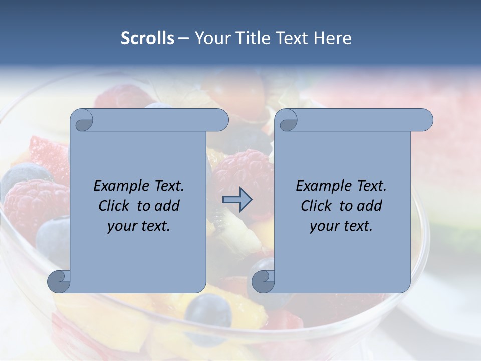 Vitality Snack Salad PowerPoint Template