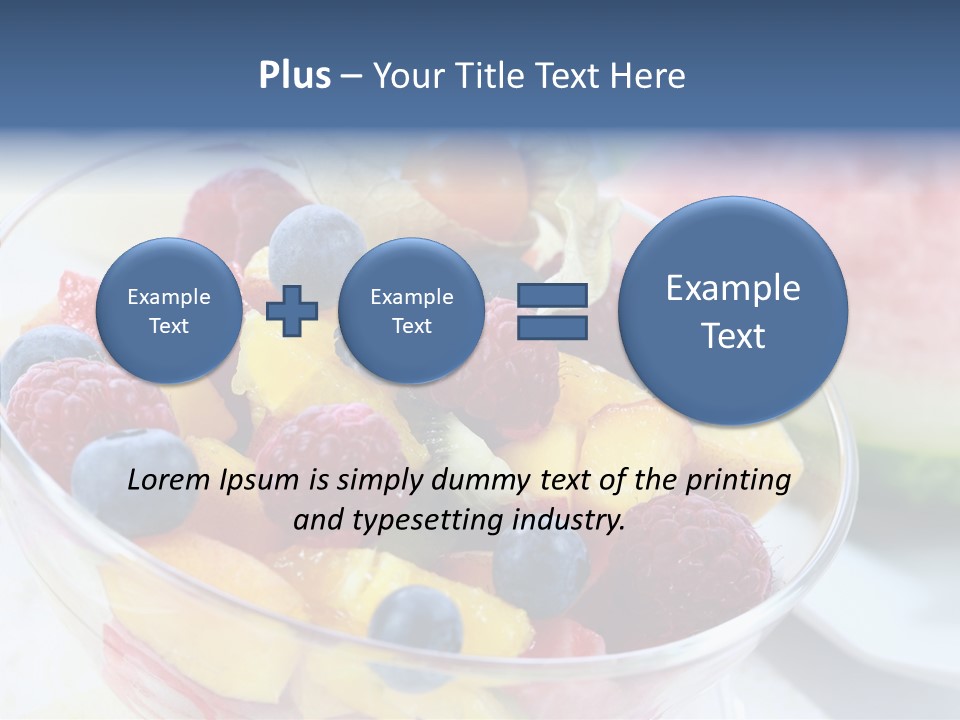 Vitality Snack Salad PowerPoint Template