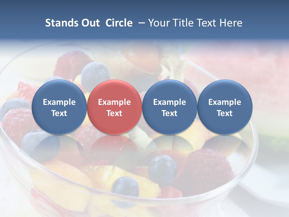 Vitality Snack Salad PowerPoint Template