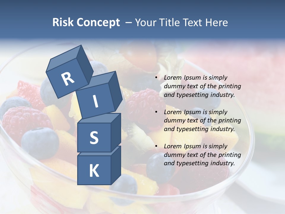 Vitality Snack Salad PowerPoint Template