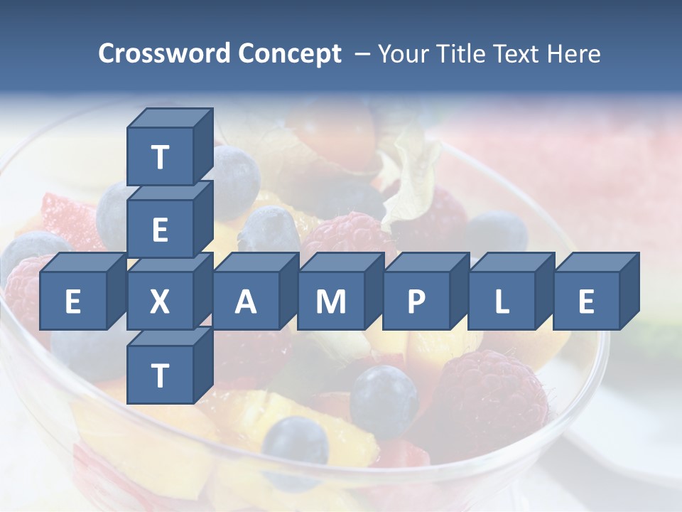 Vitality Snack Salad PowerPoint Template