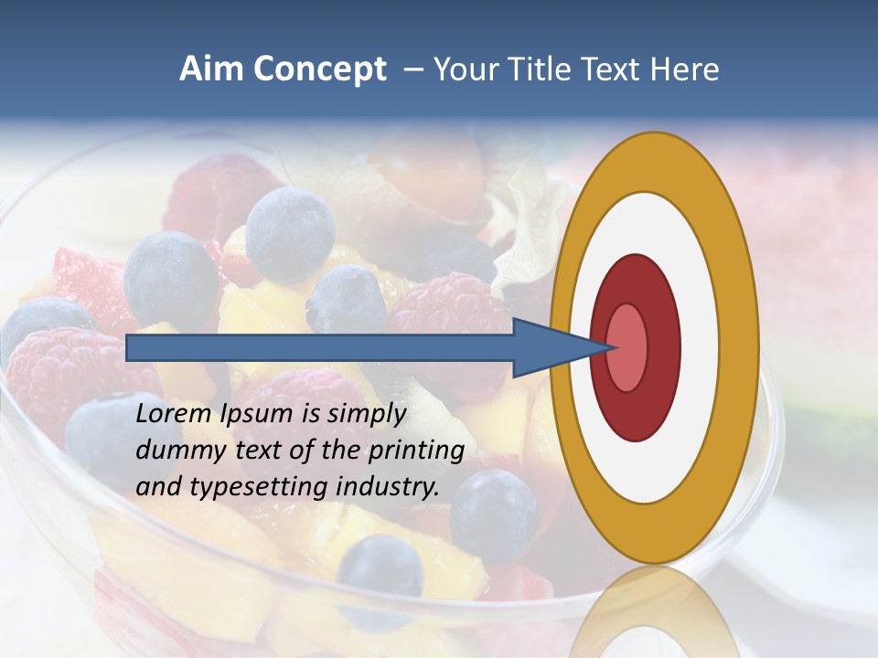 Vitality Snack Salad PowerPoint Template