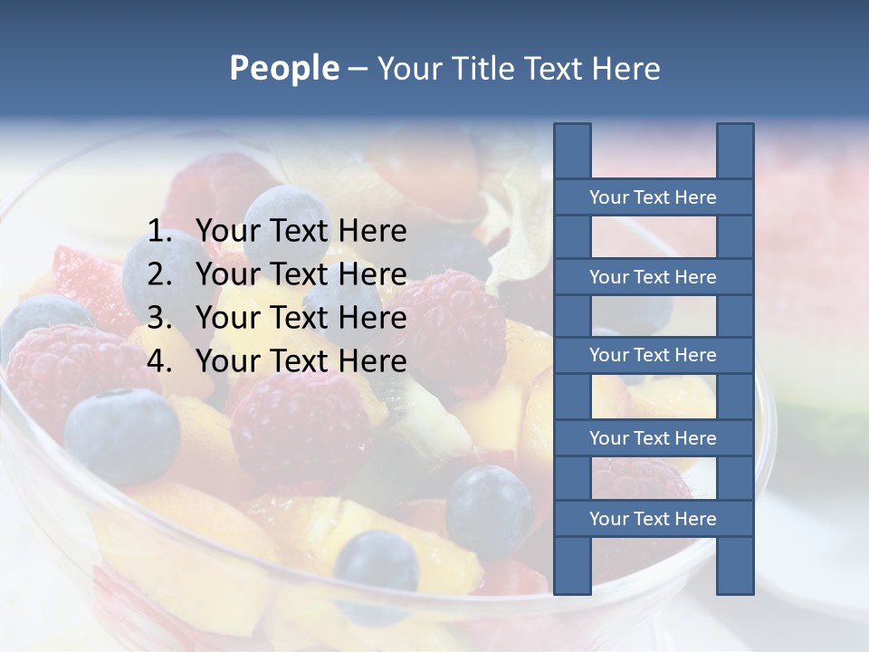 Vitality Snack Salad PowerPoint Template