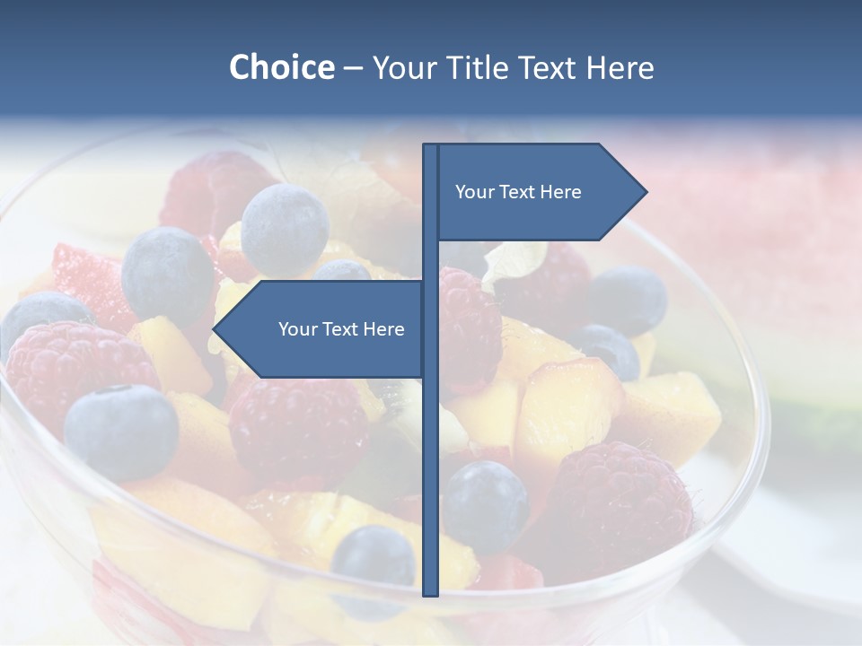 Vitality Snack Salad PowerPoint Template