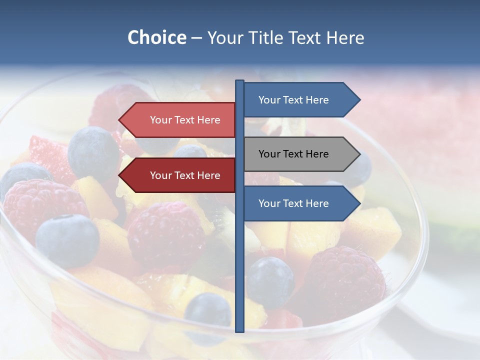 Vitality Snack Salad PowerPoint Template