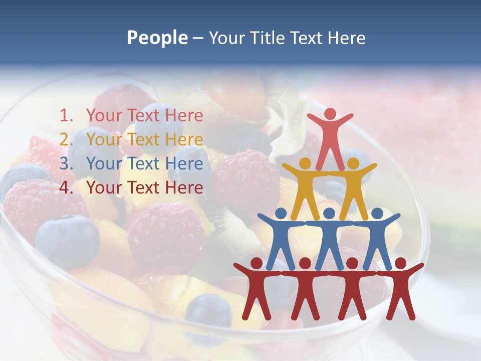 Vitality Snack Salad PowerPoint Template