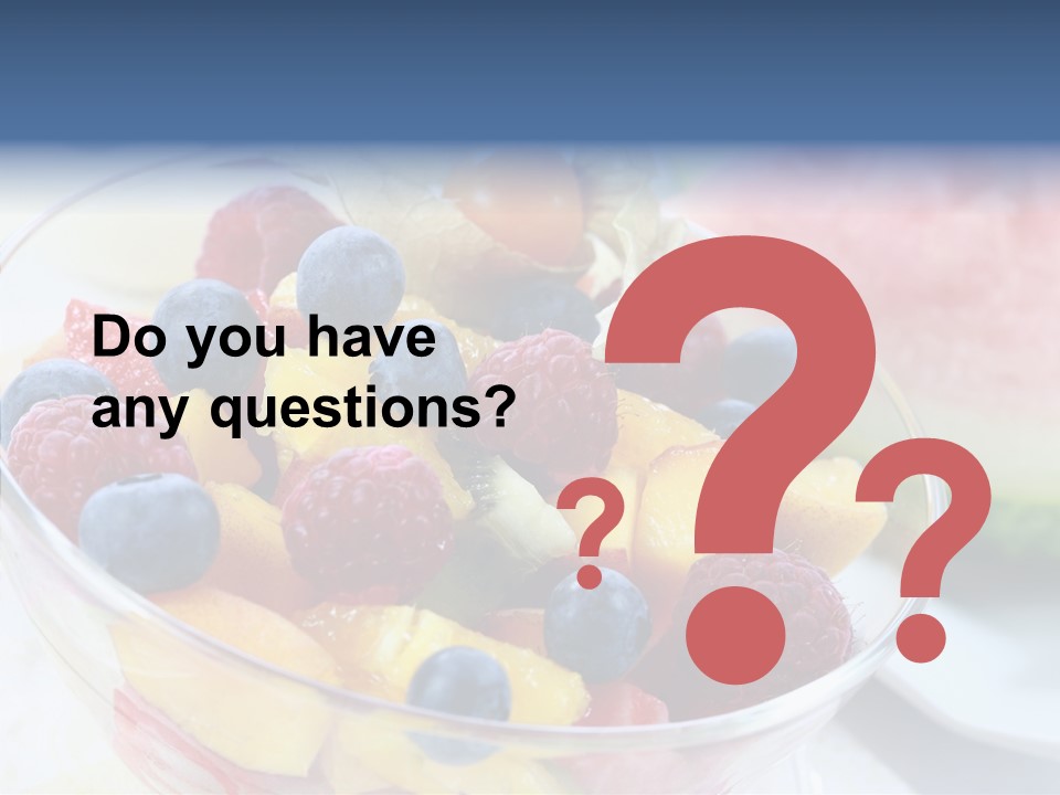 Vitality Snack Salad PowerPoint Template