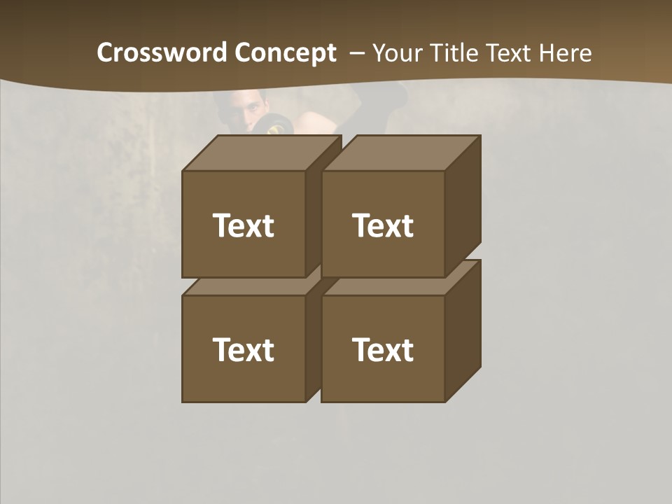 Karate Young Strong PowerPoint Template