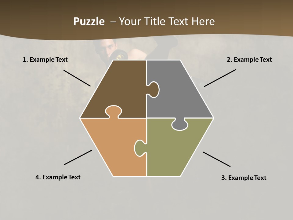 Karate Young Strong PowerPoint Template